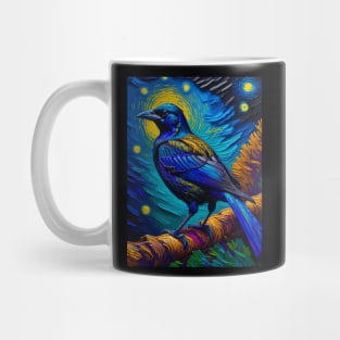 Crow in starry night Mug